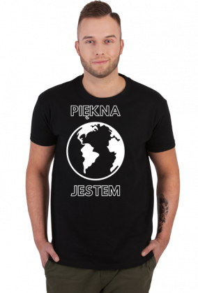 Koszulka męska Soft Style - Piękna Jestem, wersja 4 (różne kolory)