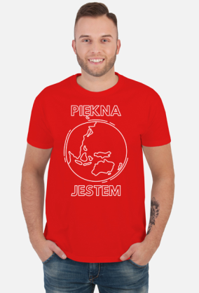 Koszulka męska Soft Style - Piękna Jestem, wersja 6 (różne kolory)