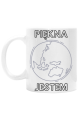 Kubek klasyczny - Piękna Jestem, wersja 3 (biały)
