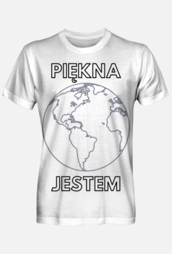 Koszulka męska, pełny nadruk - Piękna Jestem