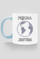 Kubek Eko z Kolorowym Uszkiem - Piękna Jestem, wersja 2 (różne kolory)