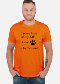 i work hard - CAT (koszulka męska) cg