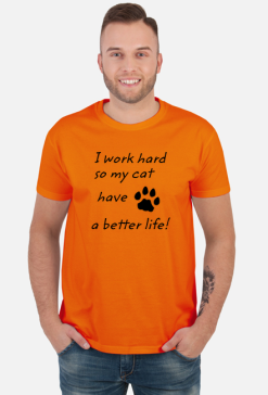 i work hard - CAT (koszulka męska) cg