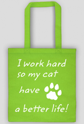 i work hard - CAT (torba) jg