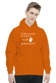 Ciężko pracuję - PIES (bluza męska kaptur) jg