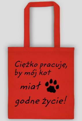 Ciężko pracuję - KOT (torba) cg