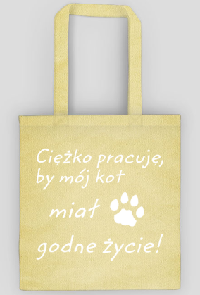 Ciężko pracuję - KOT (torba) jg