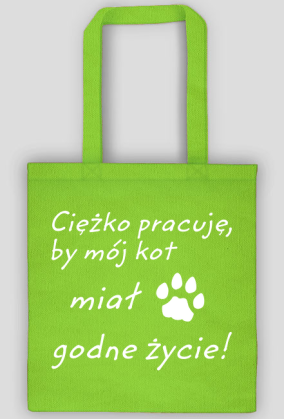Ciężko pracuję - KOT (torba) jg