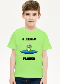 Koszulka dziecięca unisex - A Jednak Płaska, wersja 5 (różne kolory)