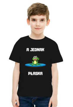 Koszulka dziecięca unisex - A Jednak Płaska, wersja 6  (różne kolory)