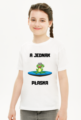 Koszulka dziecięca unisex - A Jednak Płaska, wersja 5D (różne kolory)