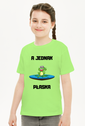 Koszulka dziecięca unisex - A Jednak Płaska, wersja 5D (różne kolory)