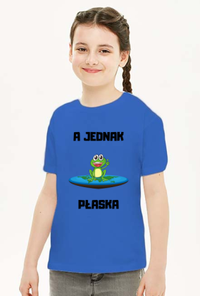 Koszulka dziecięca unisex - A Jednak Płaska, wersja 5D (różne kolory)