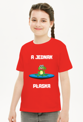Koszulka dziecięca unisex - A Jednak Płaska, wersja 6D (różne kolory)