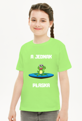 Koszulka dziecięca unisex - A Jednak Płaska, wersja 6D (różne kolory)