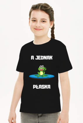 Koszulka dziecięca unisex - A Jednak Płaska, wersja 6D (różne kolory)
