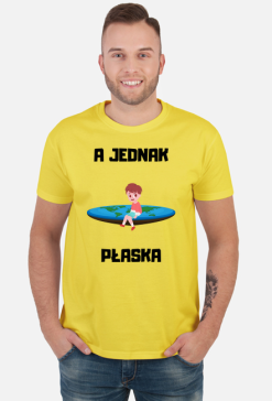Koszulka męska Soft Style - A Jednak Płaska (różne kolory)