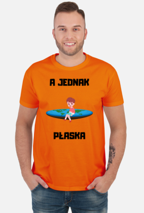 Koszulka męska Soft Style - A Jednak Płaska (różne kolory)