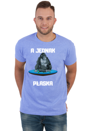 Koszulka męska Soft Style - A Jednak Płaska, wersja 4 (różne kolory)