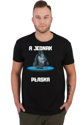 Koszulka męska Soft Style - A Jednak Płaska, wersja 4 (różne kolory)