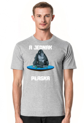 Koszulka męska Soft Style - A Jednak Płaska, wersja 4 (różne kolory)