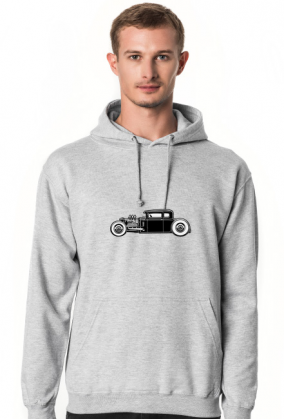 SZARA bluza/kangur HOTROD2