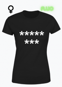 Osiem gwiazdek koszulka damska z nadrukiem fluorescencyjnym