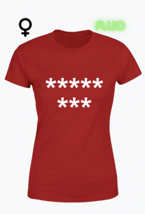 Osiem gwiazdek koszulka damska z nadrukiem fluorescencyjnym