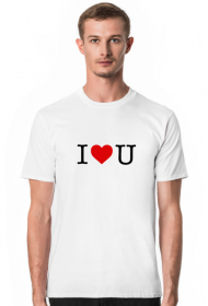 T-shirt koszulka męska Kocham Cię - I Love U