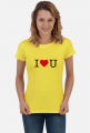 T-shirt koszulka damska Kocham Cię - I Love U