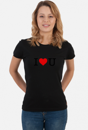T-shirt koszulka damska Kocham Cię - I Love U