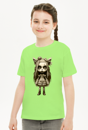 zombie girl dla dziewczynki, koszulka tinta