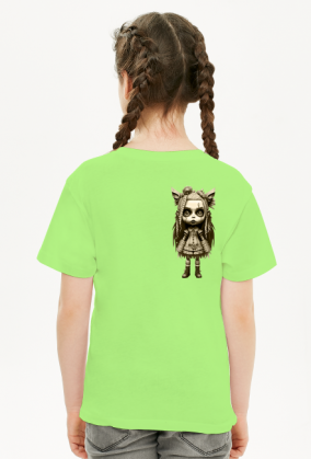 zombie girl dla dziewczynki, koszulka tinta