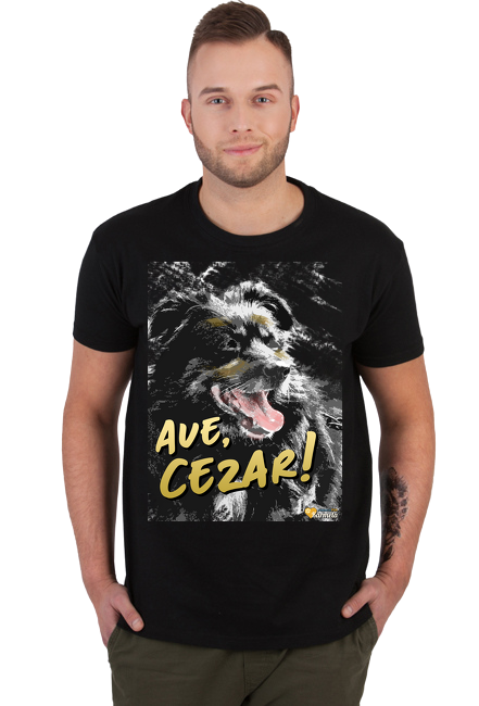 Ave Cezar - koszulka męska czarna