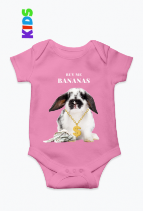 Body niemowlęce "Buy me bananas"