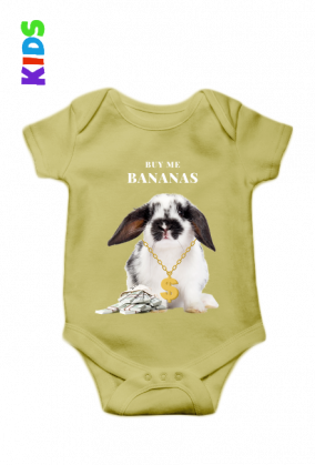 Body niemowlęce "Buy me bananas"