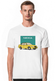 T-shirt Daewoo Nexia - biały