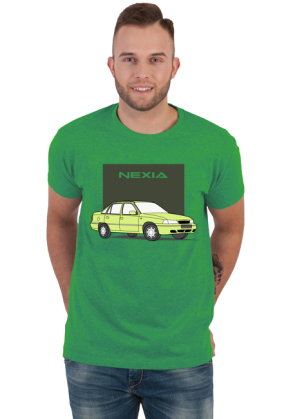T-shirt Daewoo Nexia - zielony