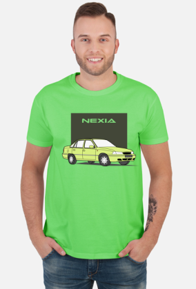T-shirt Daewoo Nexia - zielony