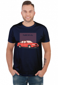 T-shirt Daewoo Nexia - granatowy