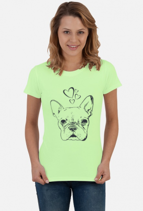 Koszulka damska Buldog francuski