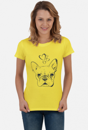 Koszulka damska Buldog francuski