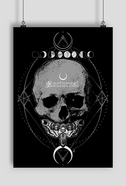 Nocturnal Skull PLAKAT