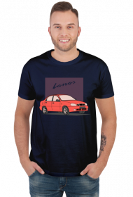 T-shirt Daewoo Lanos - granatowy