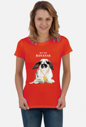 Koszulka damska "Buy me bananas"