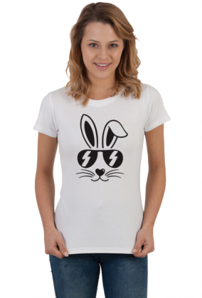 Koszulka damska królik w okularach