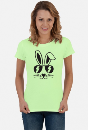 Koszulka damska królik w okularach