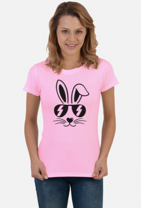 Koszulka damska królik w okularach
