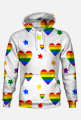 bluza unisex LGBT+ white