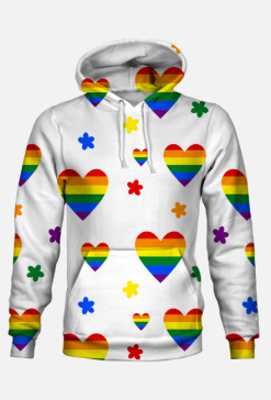 bluza unisex LGBT+ white
